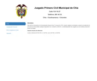 Juzgado1Civilchia.com(Juzgado) Screenshot