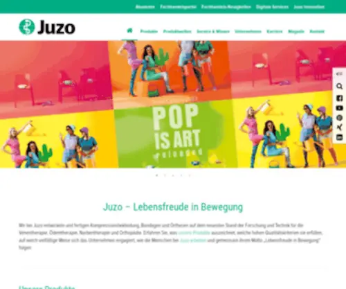 Juzo.de(Kompressionsbekleidung, Bandagen und Orthesen) Screenshot