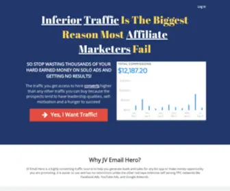 Jvemailhero.com(JV Email Hero) Screenshot