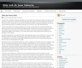 Jveweb.net(Sitio web de Juan Valencia) Screenshot