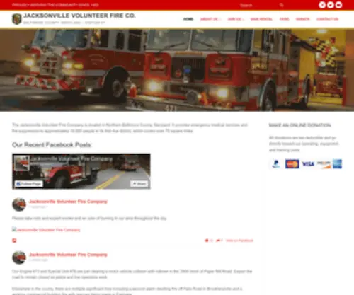 JVFC.com(Jacksonville Volunteer Fire Co) Screenshot