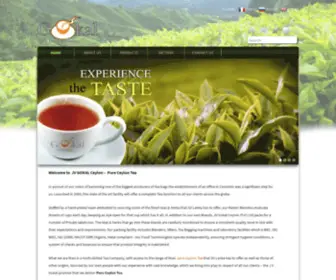 JVgceylon.com(Pure Ceylon tea) Screenshot