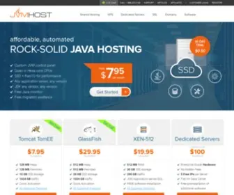 JVmhost.com(Java Hosting Provider) Screenshot