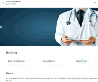 Jvonmedicals.ca(J-Von Medical For Walk-In & Family) Screenshot