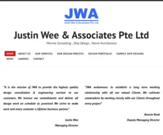 Jwa.com.sg(Marine Consulting) Screenshot