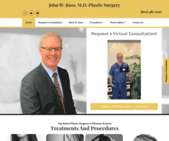 Jwbass.com(Plastic Surgery Phoenix) Screenshot