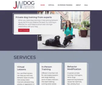 Jwdogtraining.com(Private Dog Training) Screenshot