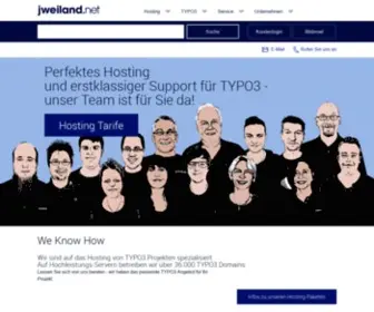 Jweiland.net(TYPO3 Hosting mit perfektem Service und Support) Screenshot