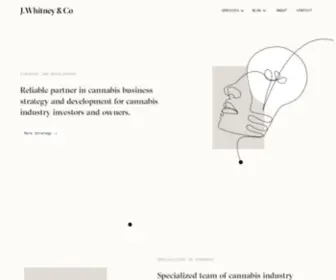 Jwhitneyco.com(Cannabis Business Strategy Consulting) Screenshot