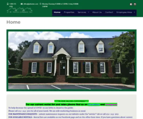 Jwhunter.com(Apartments, duplexes and houses for rent in prime locations) Screenshot