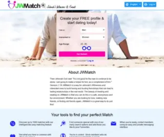 Jwmatch.com(Jehovah's Witnesses Dating. JWMatch) Screenshot