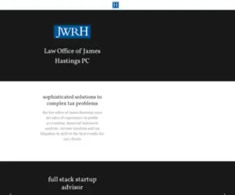 JWRhlaw.com(Law Office of James Hastings) Screenshot