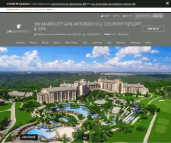 Jwsanantonio.com(JW Marriott San Antonio Hill Country Resort & Spa) Screenshot