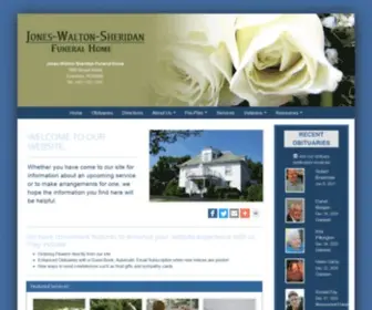 JWSFH.com(Jones-Walton-Sheridan Funeral Home) Screenshot