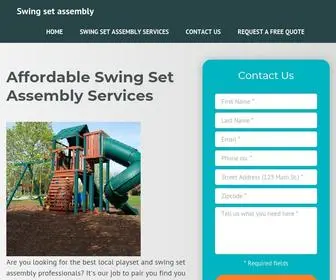 JWswingsetassembly.com(We Provide Swing Set Assembly) Screenshot