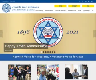 JWV.org(Jewish War Veterans of the U.S.A) Screenshot