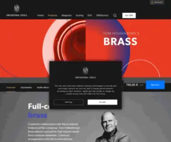 JXLbrass.com(Tom Holkenborg's Brass) Screenshot