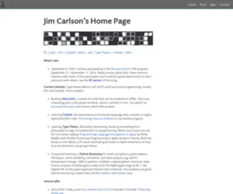 JXxcarlson.io(Jim Carlson's) Screenshot