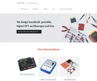 Jyetech.com(DIY Oscilloscope Kits) Screenshot
