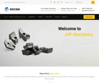 JYfmachinery.com(Manufacturer of High Quality Wear Parts) Screenshot