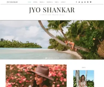 Jyoshankar.com(San Francisco based style and travel blog. Jyo Shankar (formerly Cuppajyo)) Screenshot