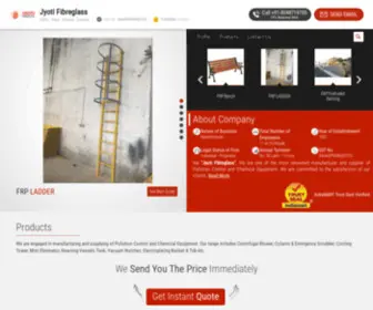 Jyotifibreglass.com(Jyoti Fibre Glass) Screenshot