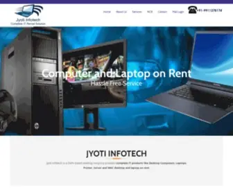 Jyotiinfotech.co.in(Computer On Rent) Screenshot