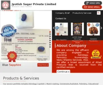 Jyotishsagar.co.in(Jyotish Sagar Private Limited) Screenshot