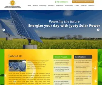 Jyotysolarpower.com(Jyoty Solar Power) Screenshot