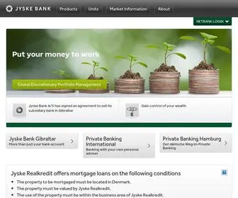JYskebank.com(Private Banking) Screenshot