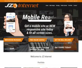 Jzinternet.com(Professional Web Design & Hosting Services in Michigan) Screenshot
