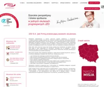 Jzo.com.pl(Firma JZO wytwarza najwyższej jakości soczewki okularowe. Przeznaczenie) Screenshot