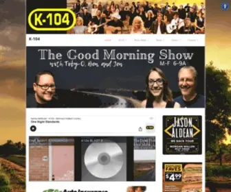 K-104.com(Monroe&#039;s Country Home) Screenshot