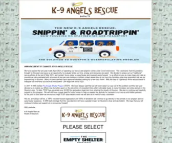 K-9Angelsrescue.org(K-9 angels rescue) Screenshot