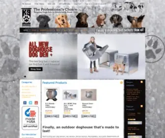 K-9Kondo.com(Chew-Proof Outdoor Insulated Doghouses & Heavy-Duty Kennel Doors by K) Screenshot