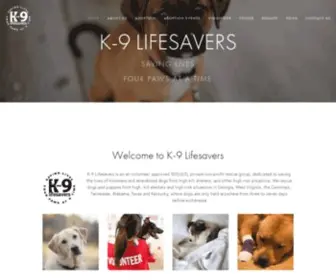 K-9Lifesavers.org(9 Lifesavers) Screenshot