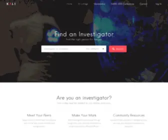 K-A-L-I.org(Kansas Association of Licensed Investigators) Screenshot