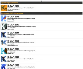 K-Cap.org(Knowledge CAPture) Screenshot