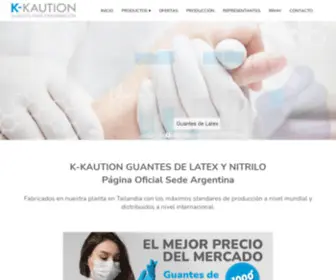 K-Kaution.com(K-KAUTION GUANTES DE LATEX Y NITRILO) Screenshot