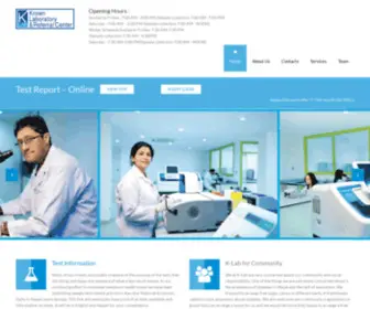 K-Lab.com.np(Krown Laboratory and Referral Centre) Screenshot