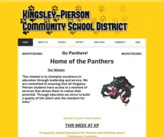 KPCSD.org(Kingsley PIerson Community School District) Screenshot