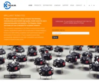 K-Team.com(Mobile Robotics) Screenshot