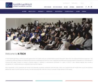 K-Tech.edu.kw(Kuwait Technical College) Screenshot