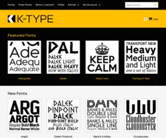 K-Type.com(K-Type Independent Type Foundry) Screenshot