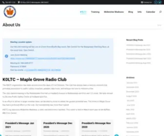 K0LTC.org(Maple Grove Radio Club) Screenshot