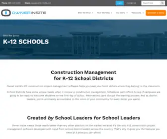 K12Constructionsoftware.com(K12 Construction Project Management Software) Screenshot