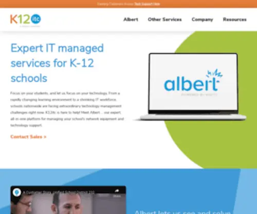 K12ITC.com(Technology Solutions for Schools) Screenshot