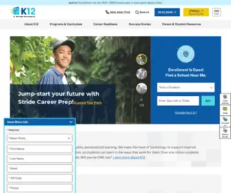 K12.org(Online Public School Programs) Screenshot