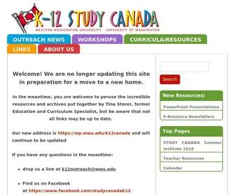 K12Studycanada.org(12 STUDY CANADA) Screenshot