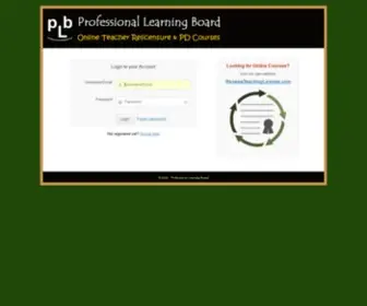 K12Teacherstaffdevelopment.com(Professional Learning Board) Screenshot